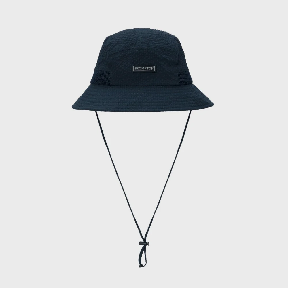 MEST POINT SEERSUCKER BUCKET HAT - NAVY (P265AHA103)