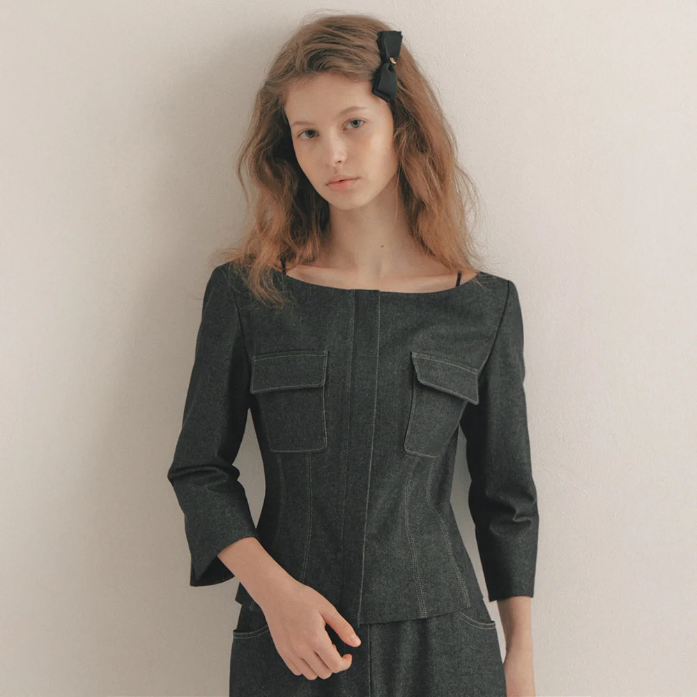 Trophy Jacket_Black Denim