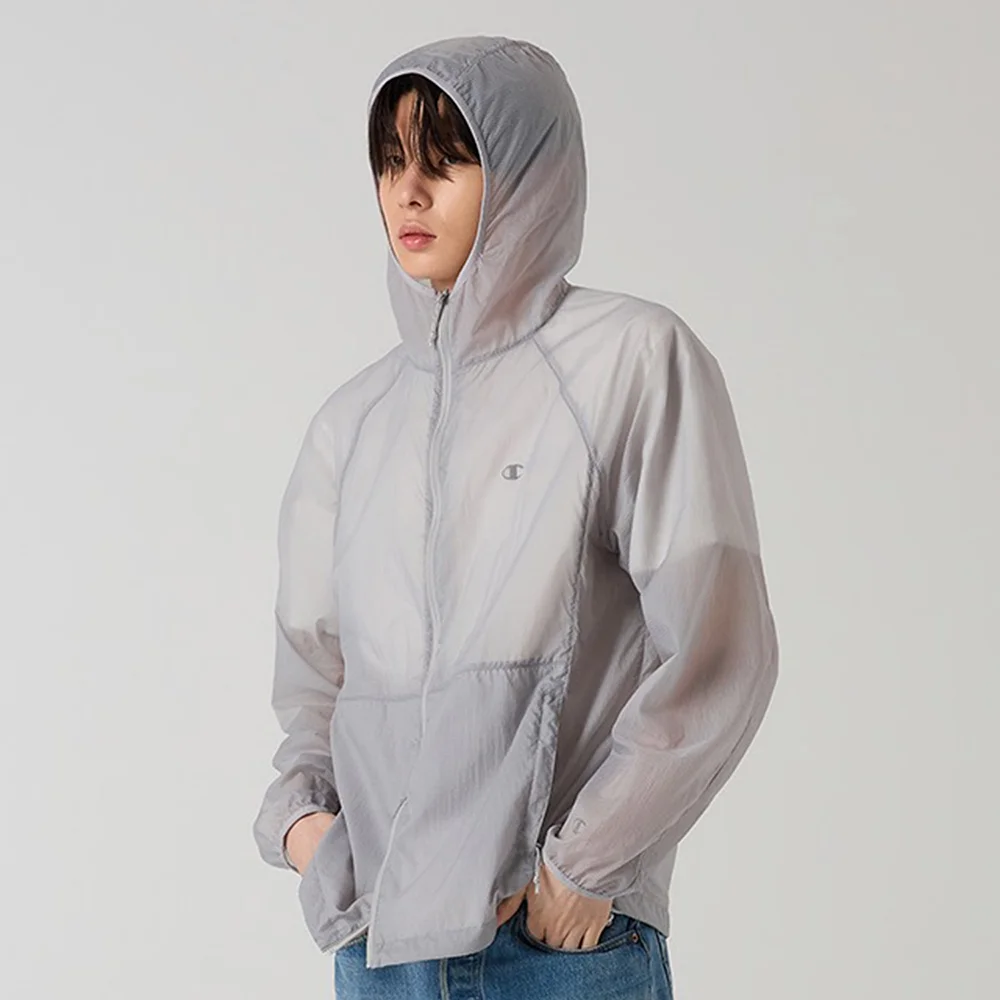 輕量 尼龍 風衣 Light Grey