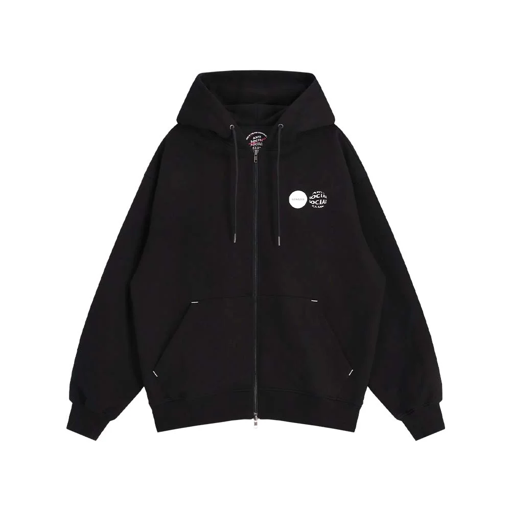 ASSC x Songzio Wave Logo HOOD ZIP-UP BLACK