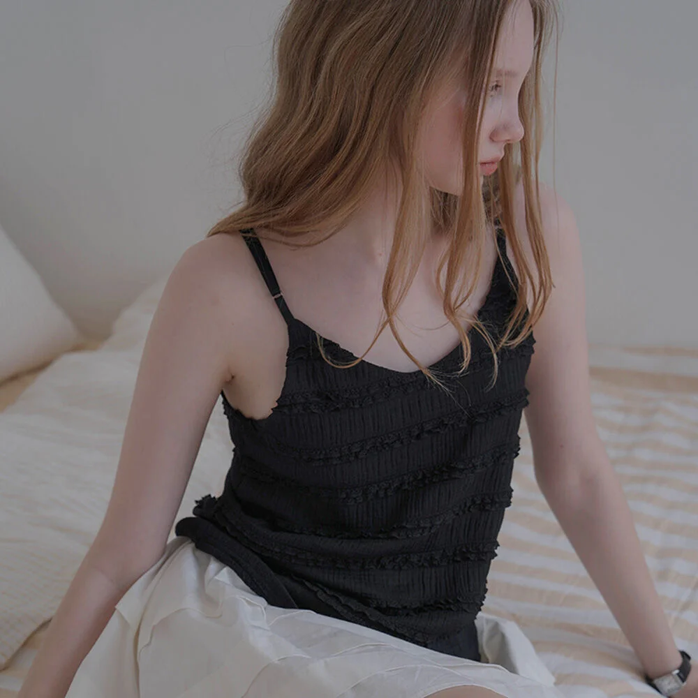 Lace Frill Sleeveless