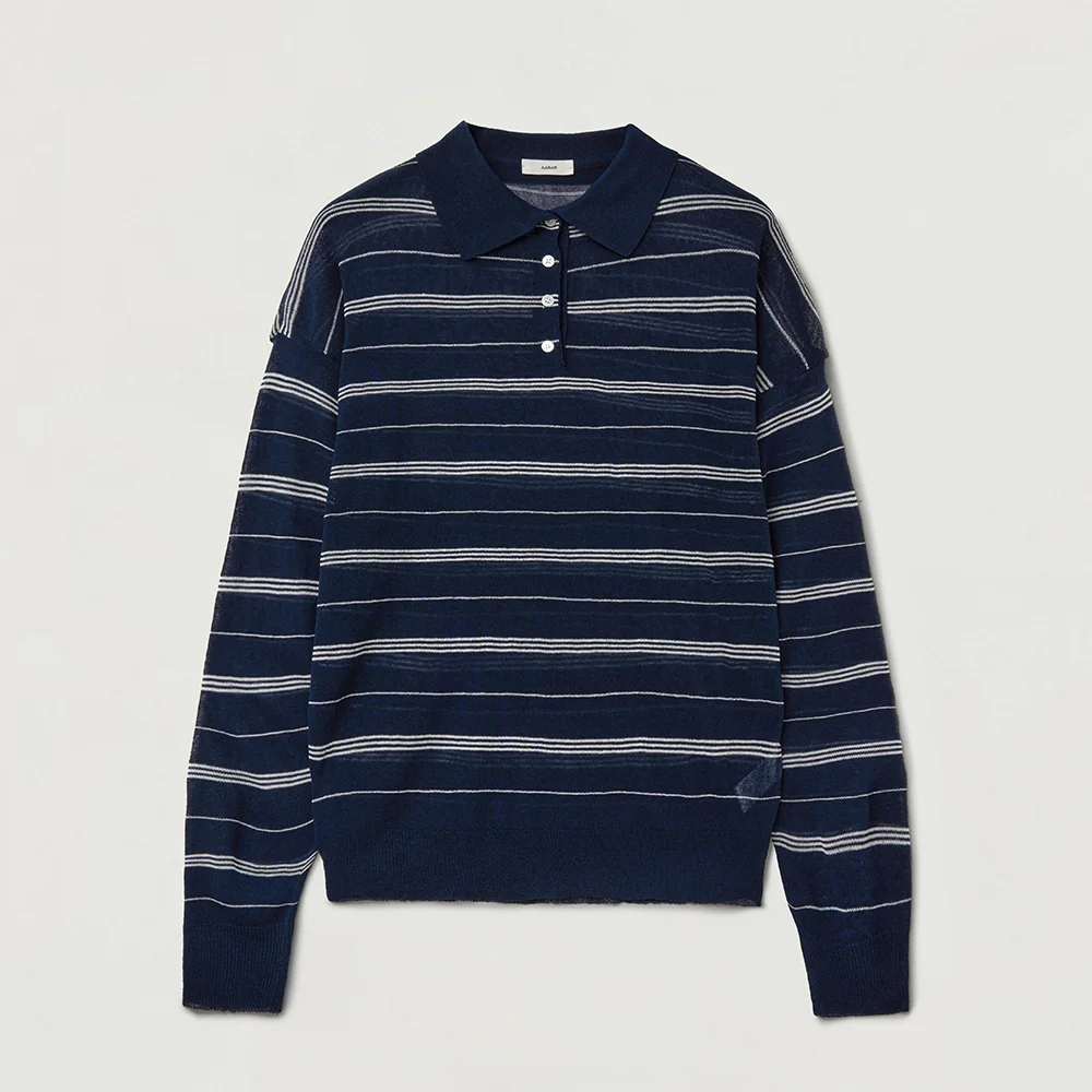 Larry stripe knit_navy