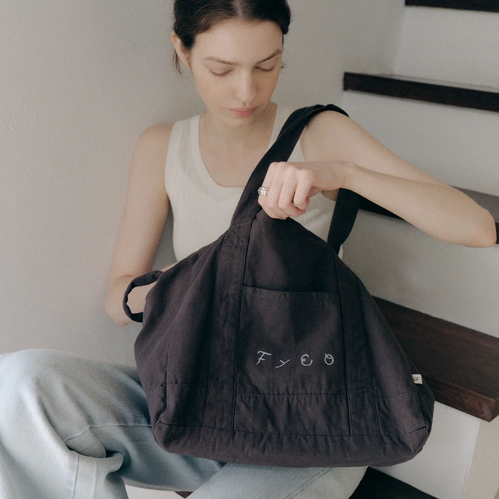 Denny Washing Tote Bag (Charcoal)