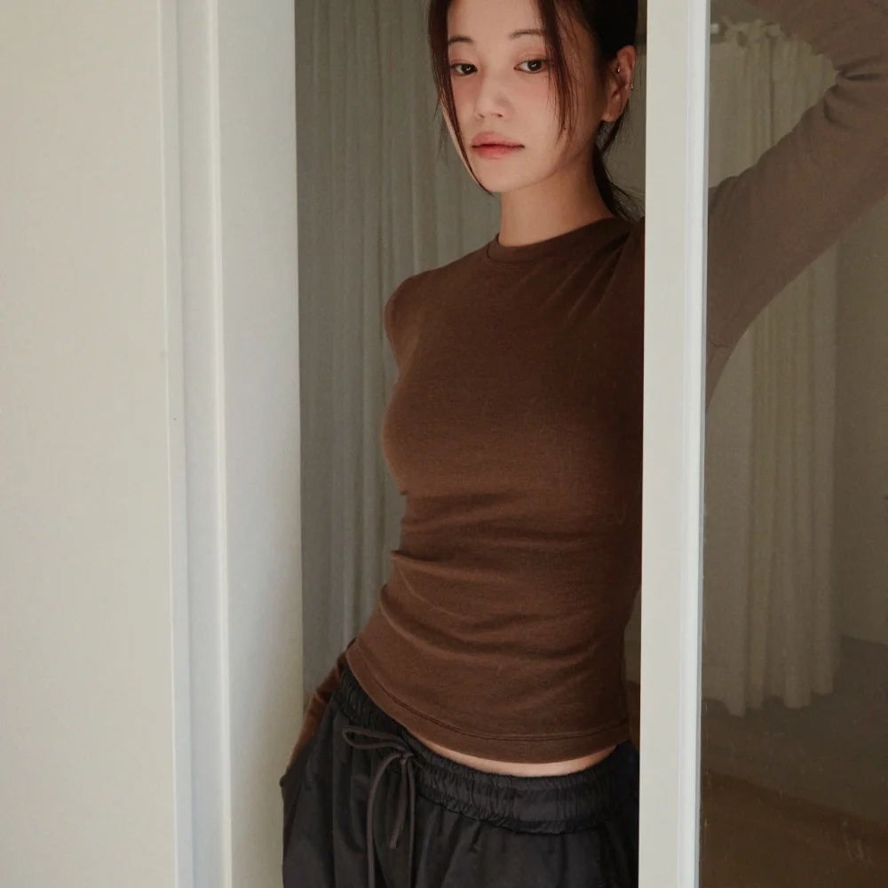 Lude Top ( khaki brown)