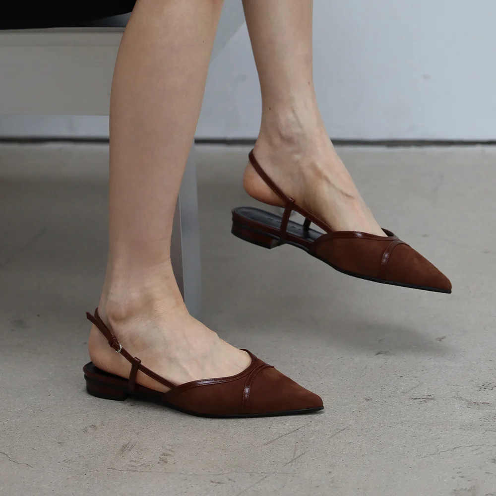 Sleek Line Slingback Flat_26538_camel