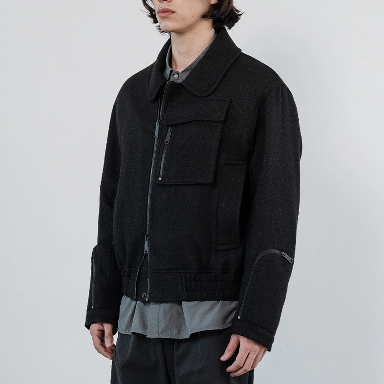 Wool Twill Flight Bomber