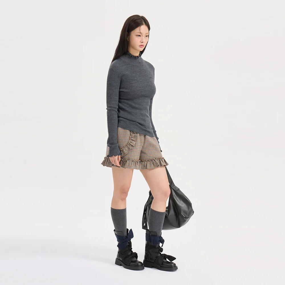 Frill Point Banding Shorts (brown) LFPOS26100BRX