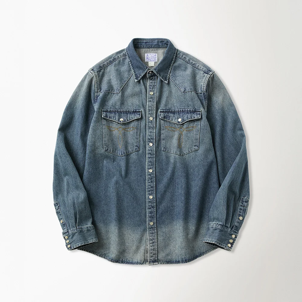 1950s Slub Denim Western Shirt