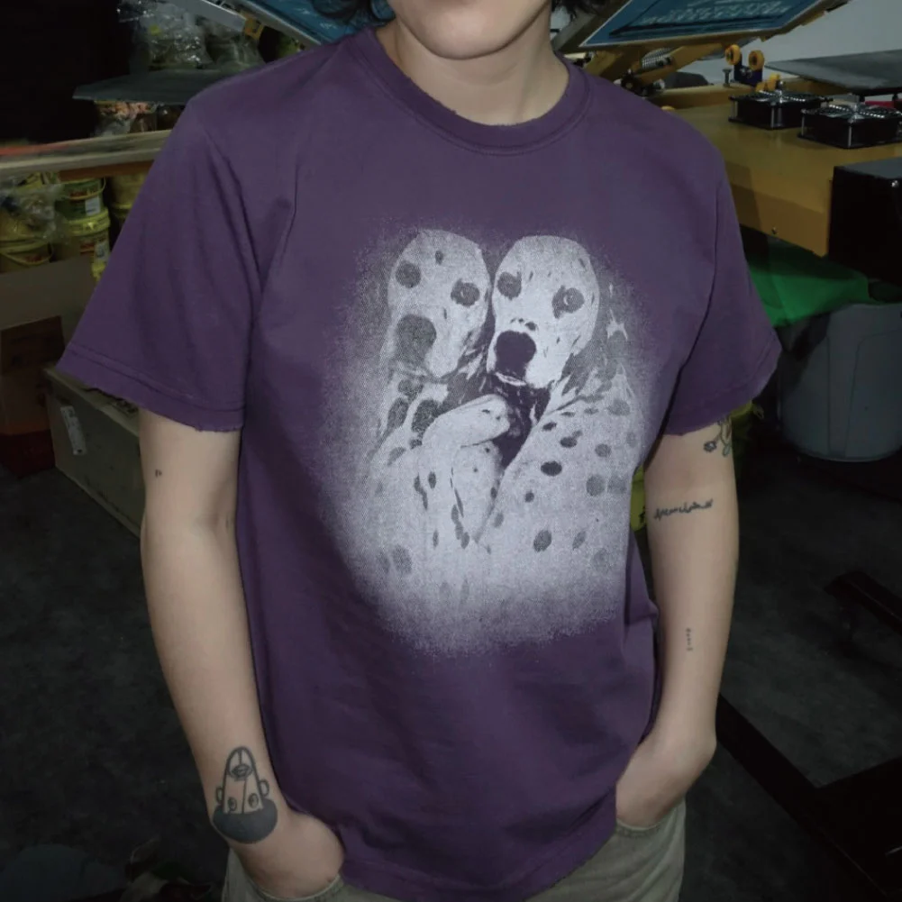 SAME SPOT TEE-WASHED PURPLE