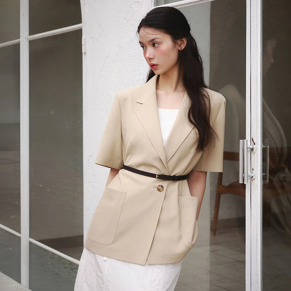 it MICHA 束帶 半 衣袖 外套 ITP5ZJK900_2colors