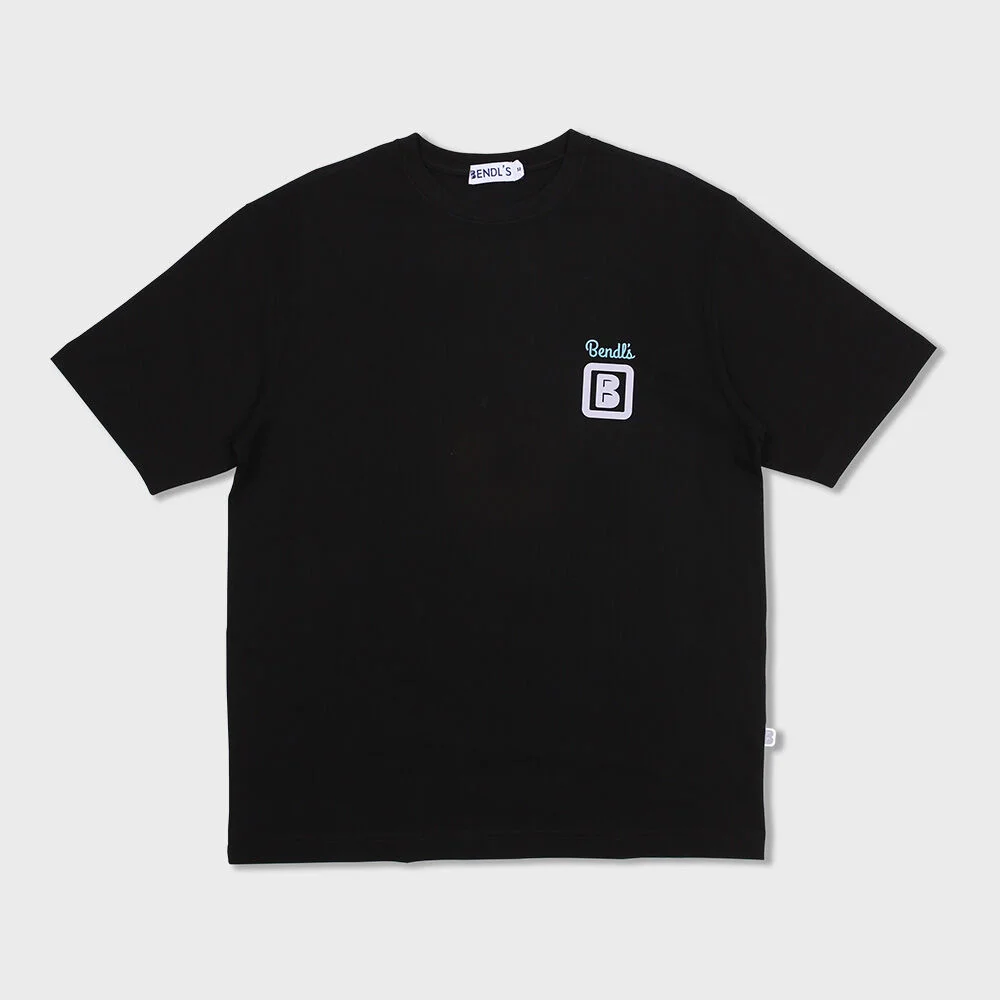 BENDL'S STICKER T-SHIRTS HALF - BLACK