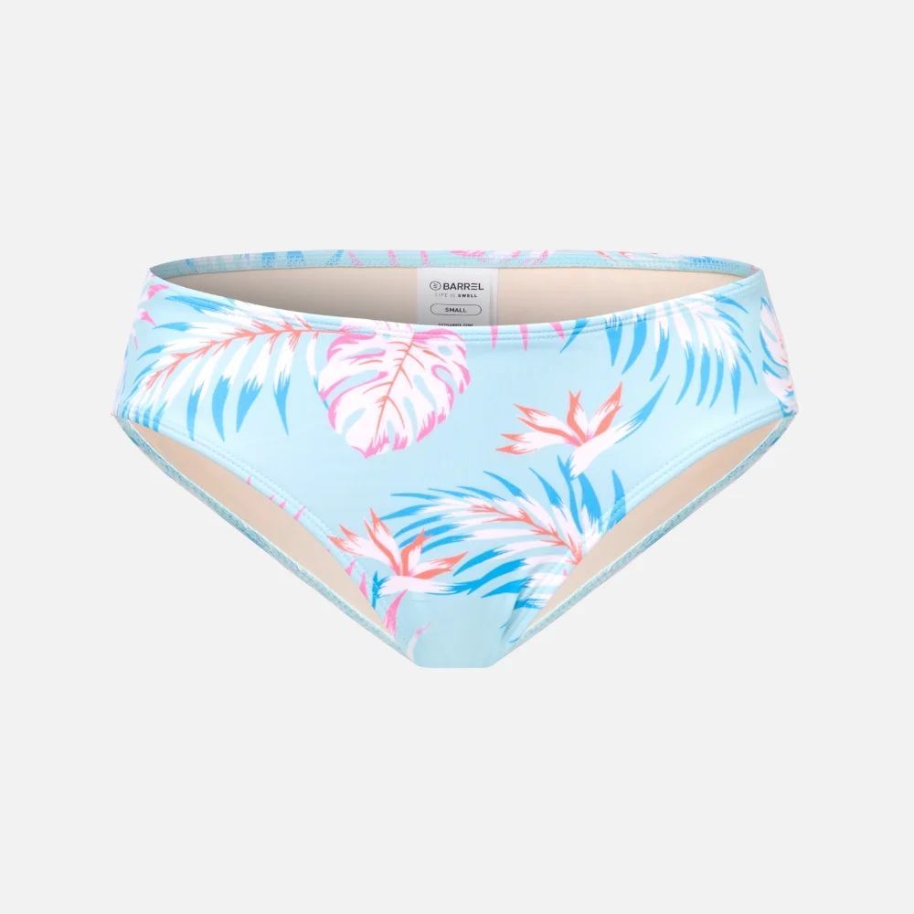 女裝 Sunset 花卉 比堅尼 內褲 冰藍色 (B3SWWBI003IBL)