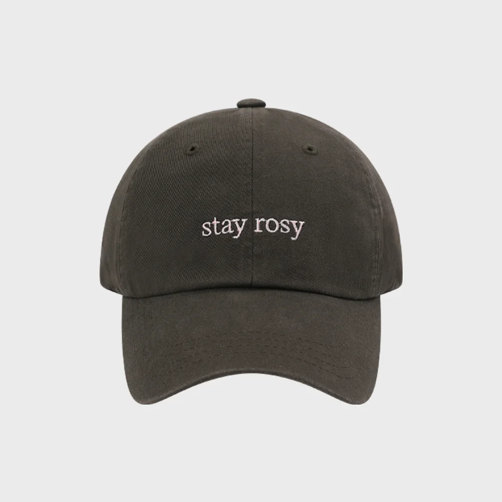 Message Lettering Ball Cap _ BROWN