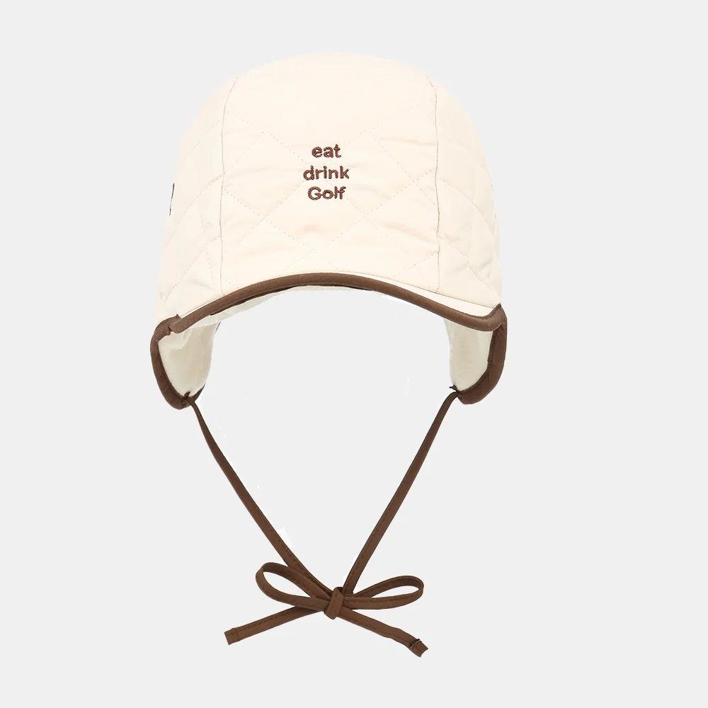 Padded hat with sunglasses slot_ivory(保暖棉帽)