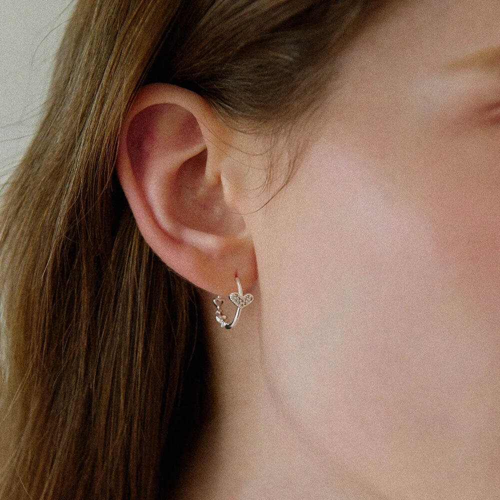 Juvi Heart Mix Earrings. EB1797
