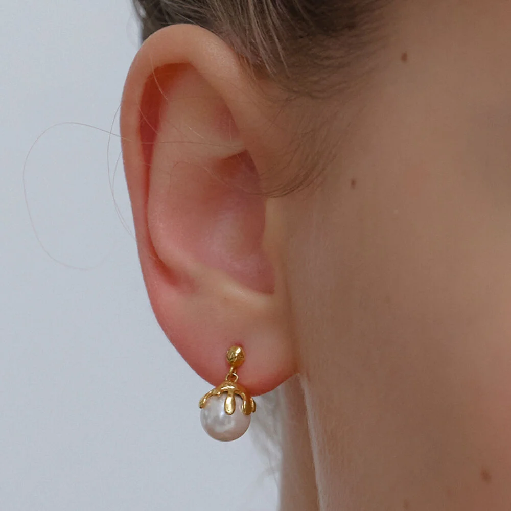 melting pearl earring_2color JE070