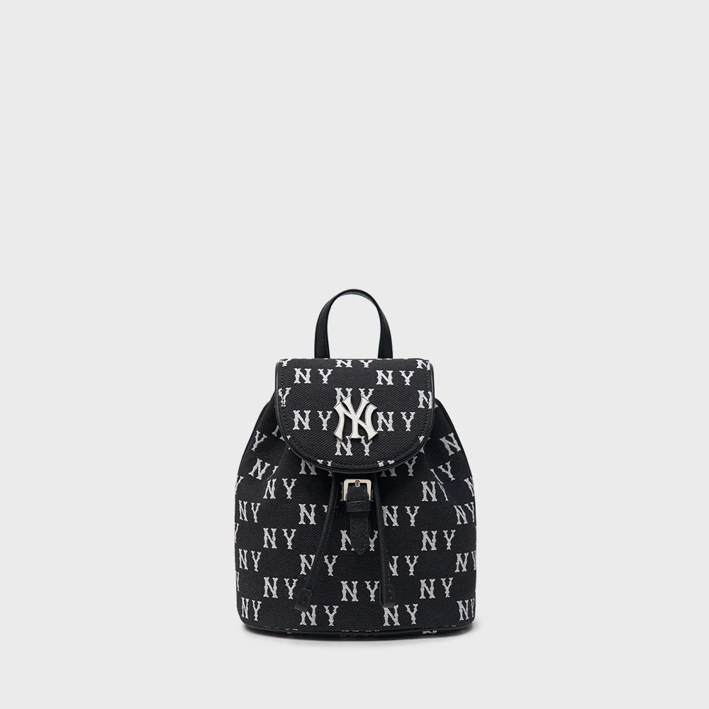 經典 Monogram 提花 迷你 背包 NY (Black)