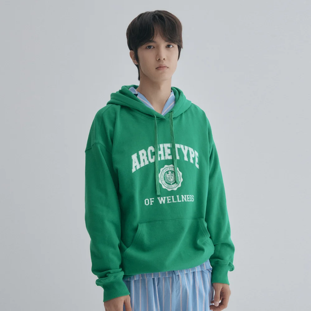 Archetype 印花 男裝 連帽衫 GREEN