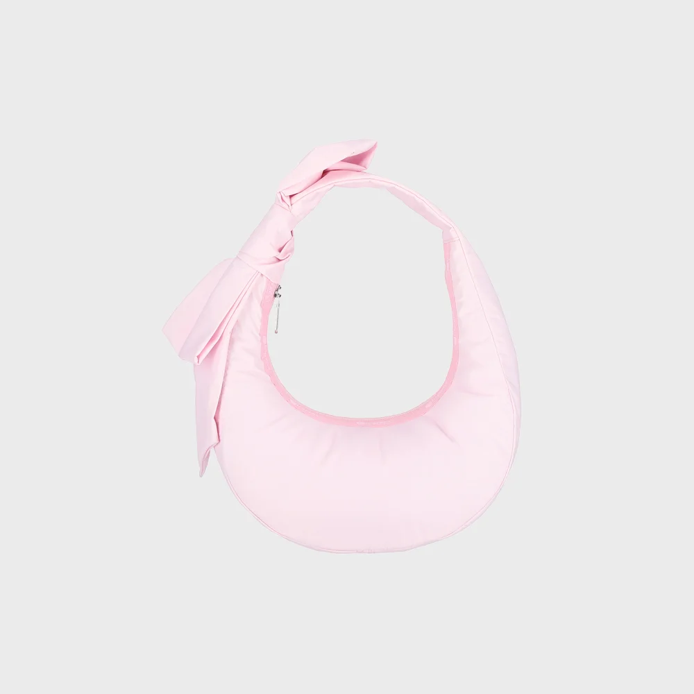粉色 蝴蝶結 Crescent 單肩袋