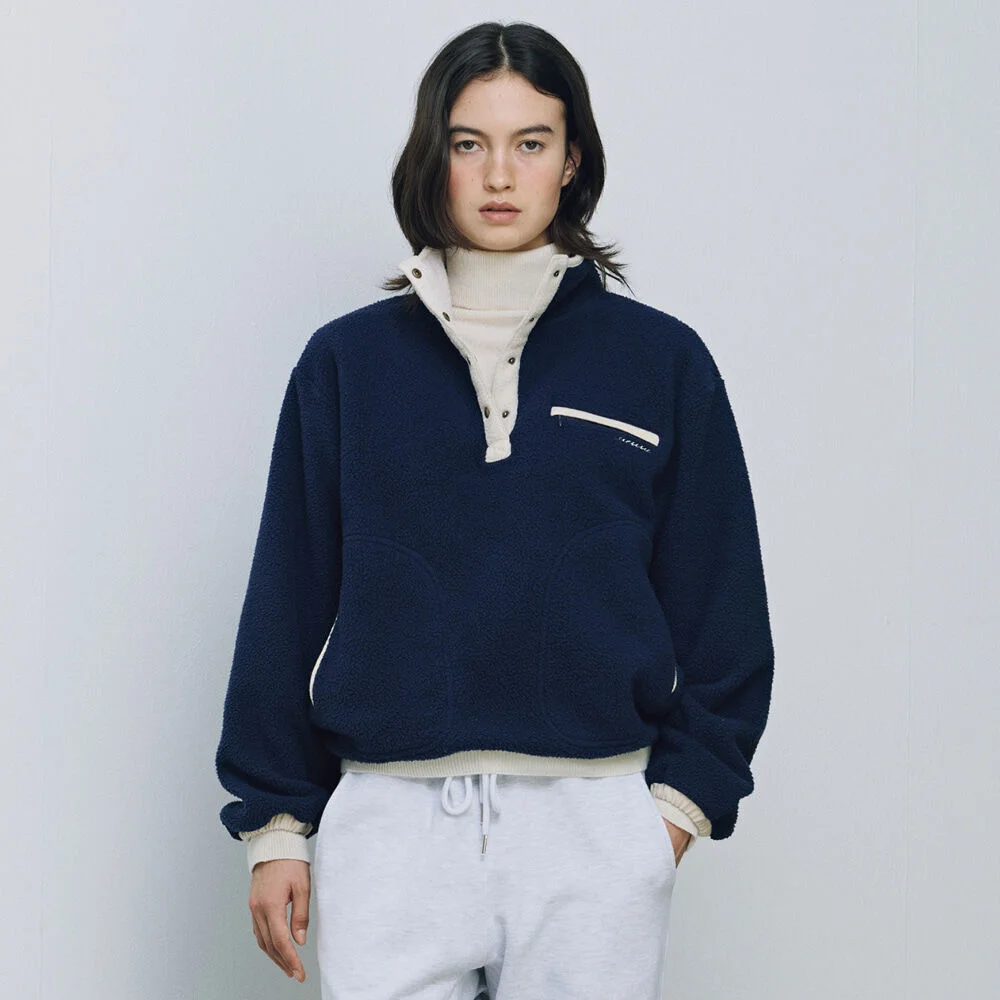 Montana Fleece Anorak (Navy)