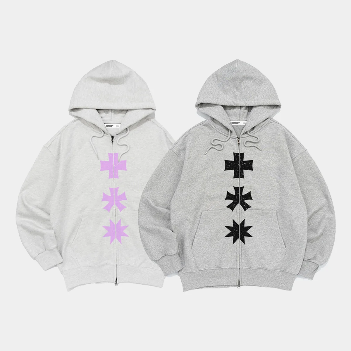 MM THREE LOGO 2WAY ZIP-UP (2 COLORS)