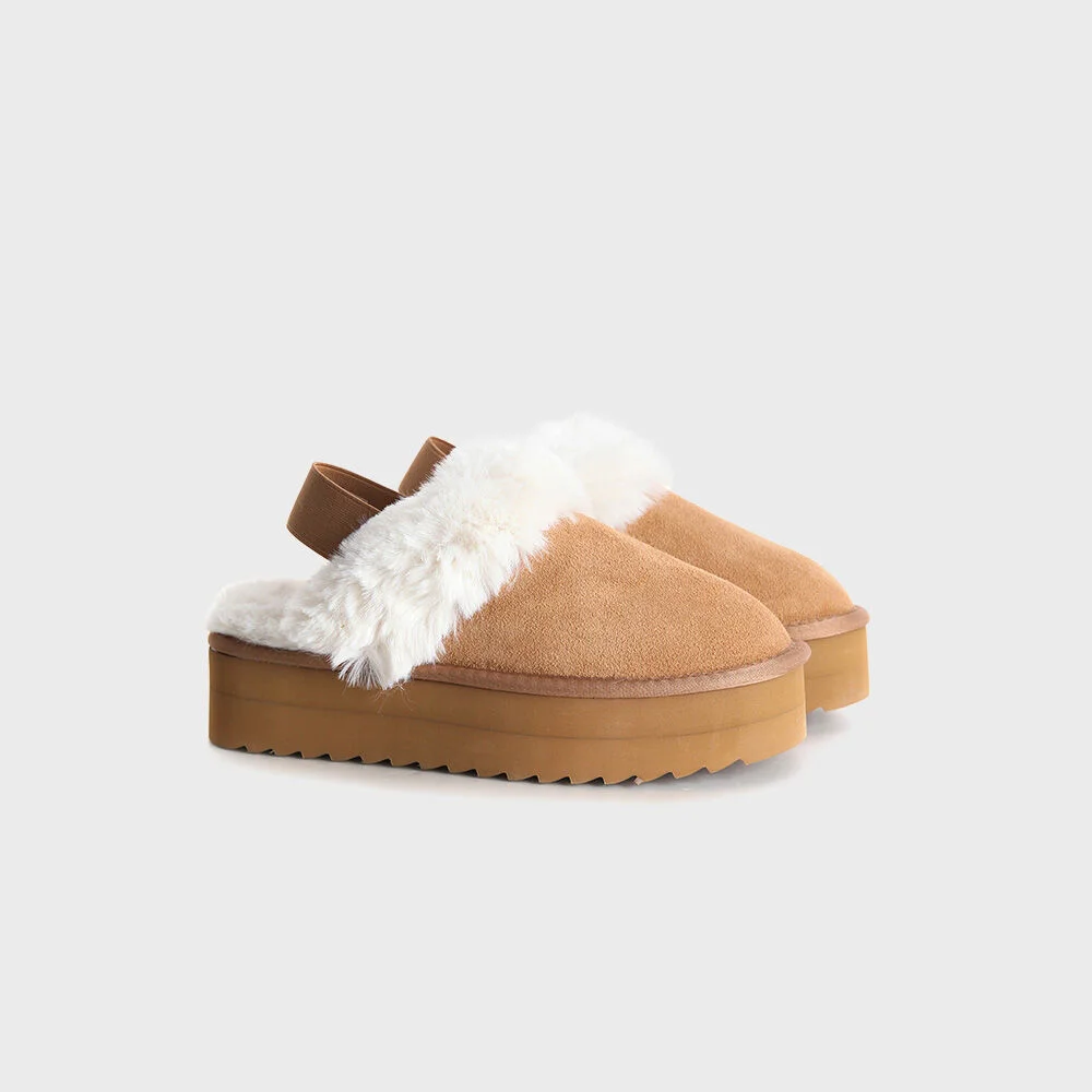 Colors of California 肩帶 UGG 洞洞鞋 - THANN CBWCF07FDZTAN