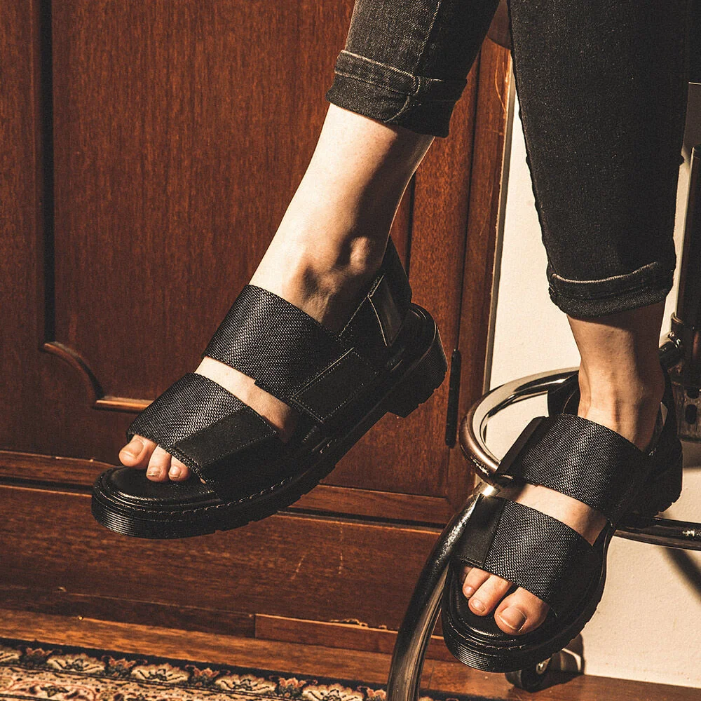 BSQT WS067 Saint Paul 魔術貼 肩帶 涼鞋 女裝 Arc Black