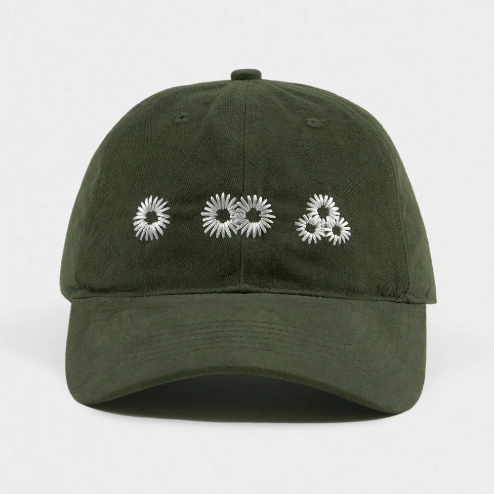 Newvy Logo Peach Ball Cap (DEEP GREEN)