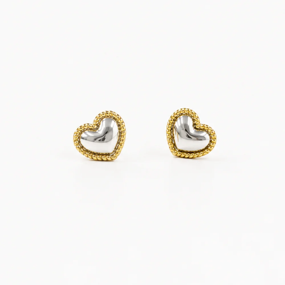 Dear Heart Earring - gold- 925 silver