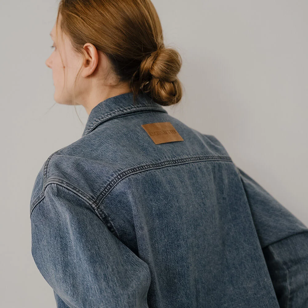 Denim shirt jacket _Blue