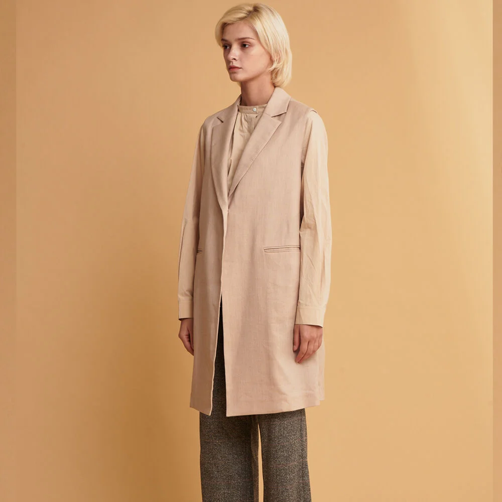 BELTED LONG VEST