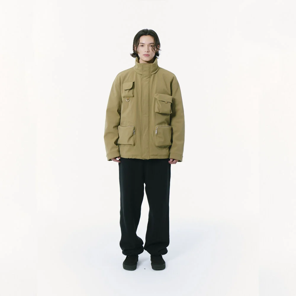 Multi Pocket Field Jacket (3M Thinsulate) (KHAKI)