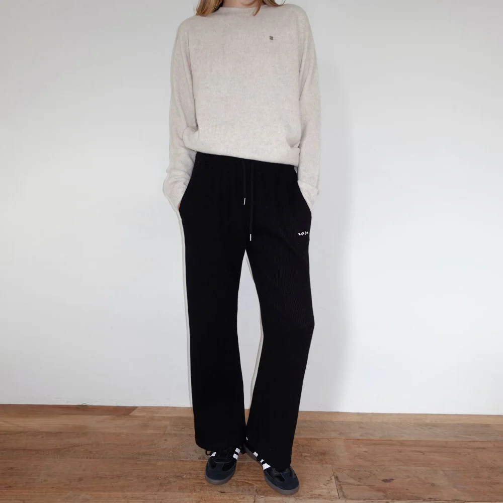 Waffle Sweatpants 黑色