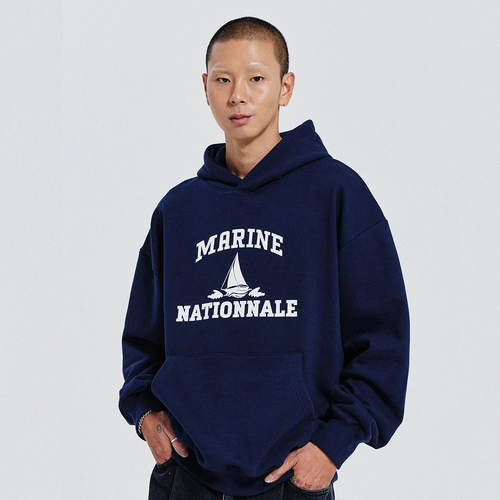 V.HEAVY HOOD SWEAT MARINE_NAVY