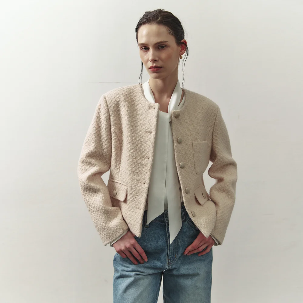 Linda Boucle Tweed Jacket (2 Color)