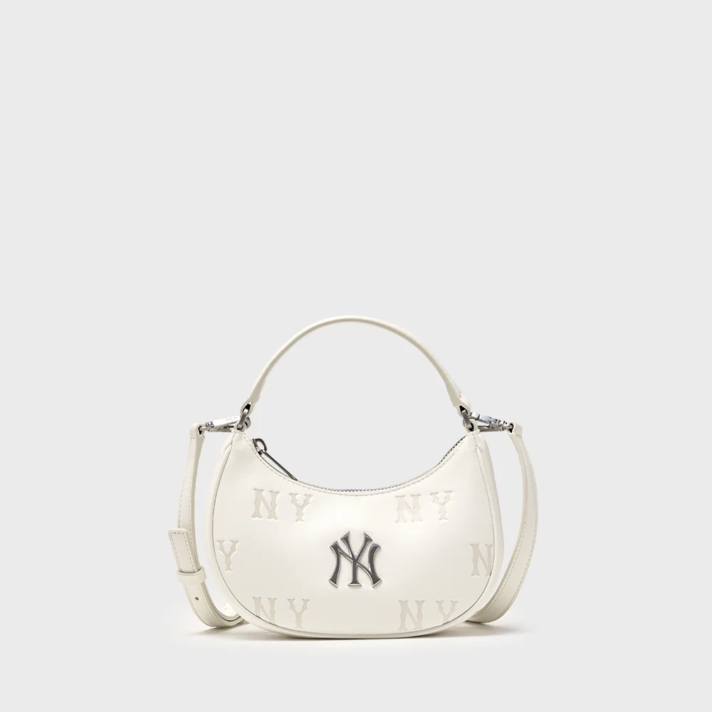 經典 Monogram 壓紋 迷你 斜揹袋 NY (Cream)