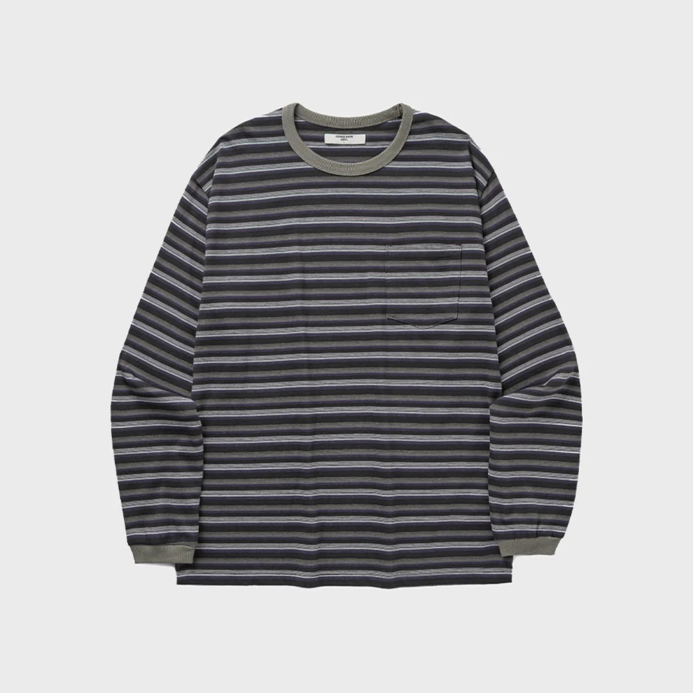 WASHED BORDER L/S T-SHIRT