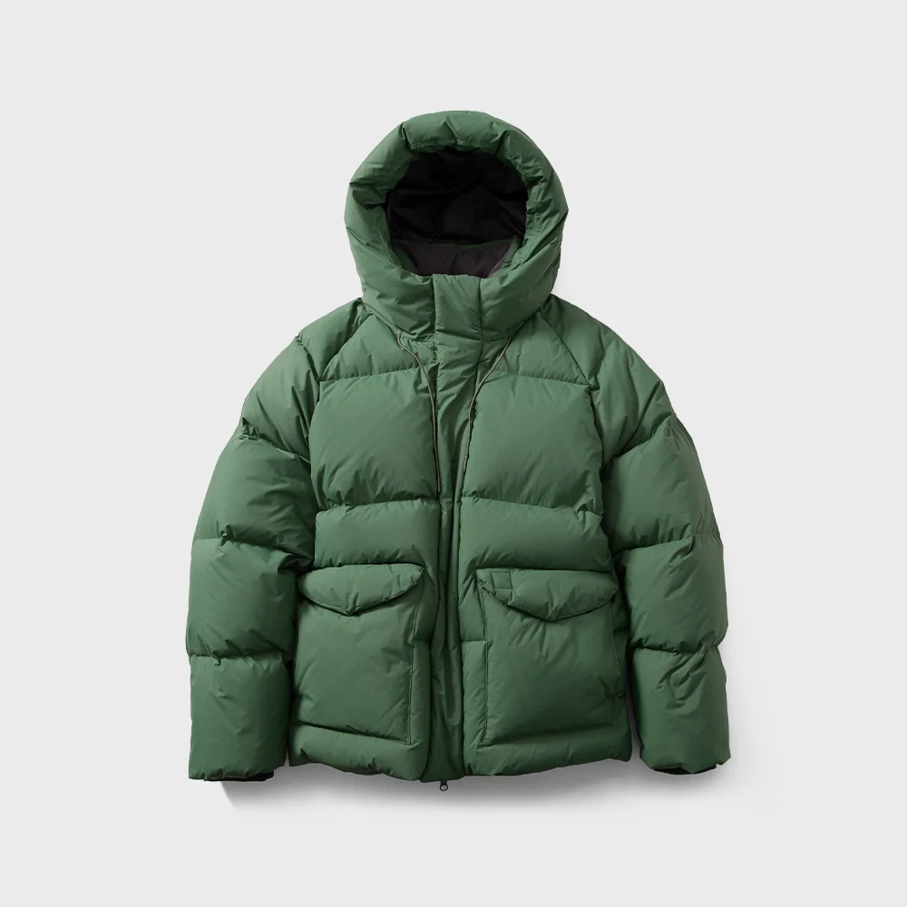Northcove Water Repellent Hoodie Duckdown Jacket HARVEST GREEN