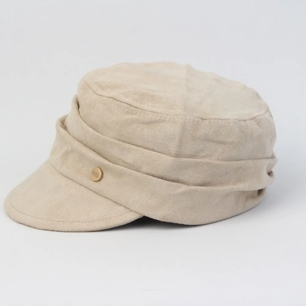 Suade Wrinkle Ivory Marine Cap 皺褶水手帽