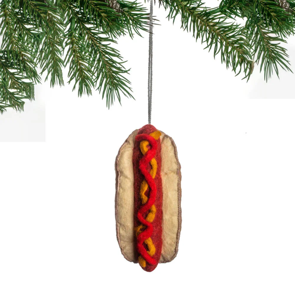 熱狗 聖誕節 Tree Ornament 鑰匙扣