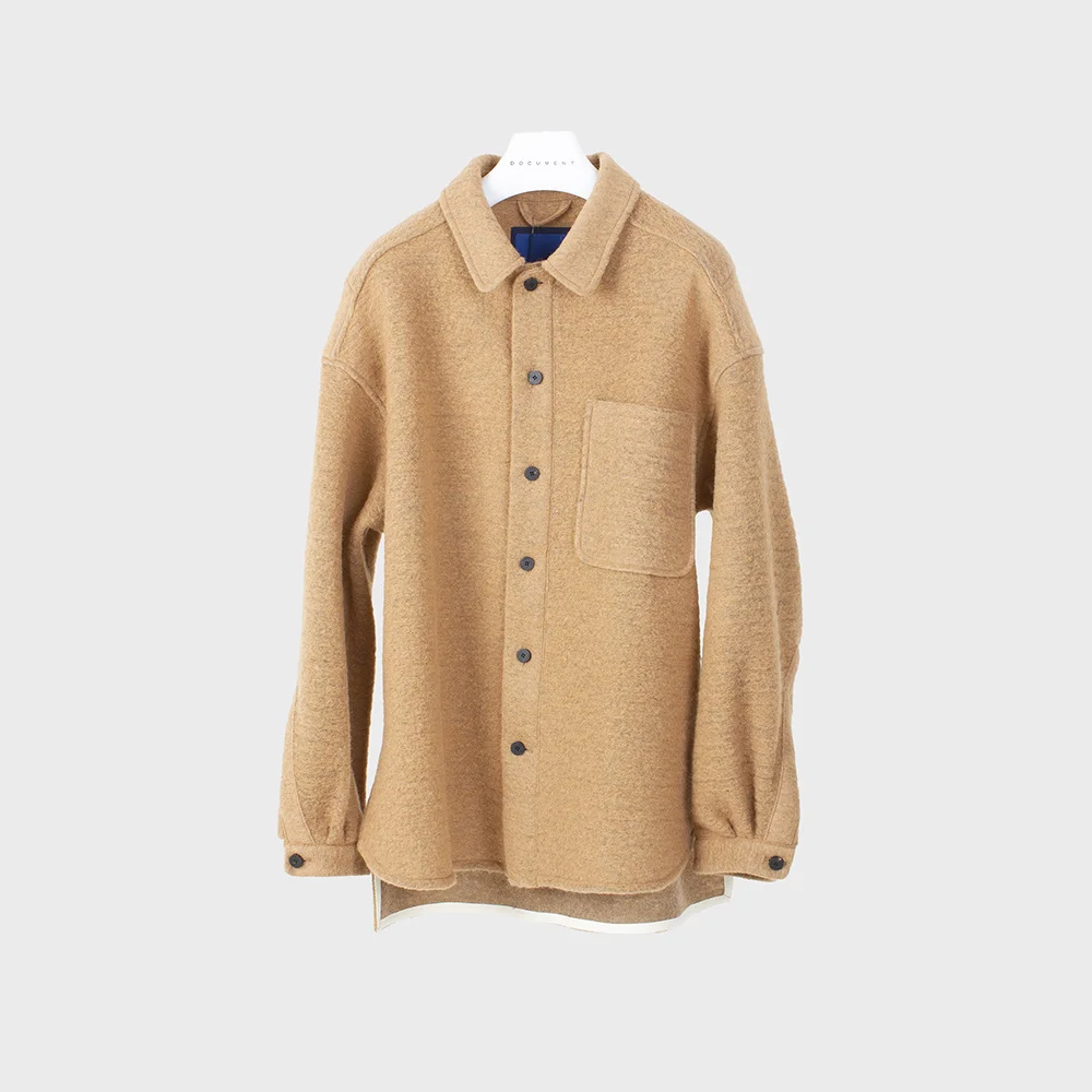 WOOL SHIRT_BEIGE