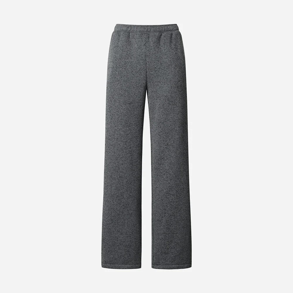 女裝) Temp Knit 標準版型 直筒 褲子(D.CHARCOAL GREY)