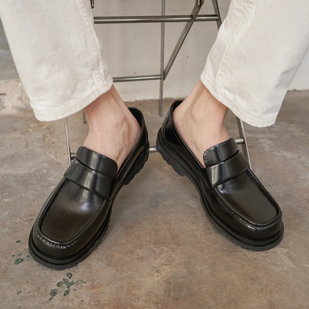Owen Leather Loafers Black