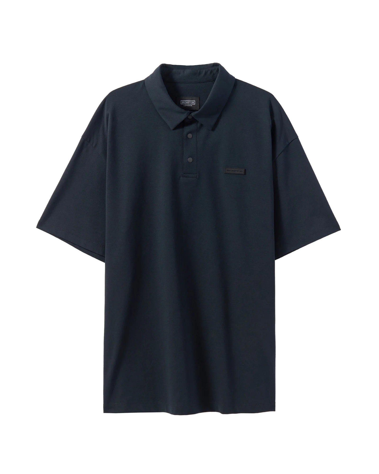 SUPIMA STRETCH COLLAR T-SHIRT - BLACK (P242UPL120)