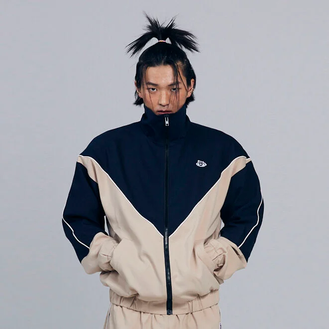 N.6 ZIPUP_navy&beige