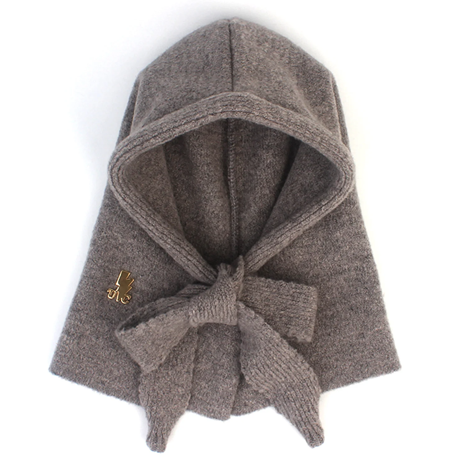 Wool Strap Gray Open Balaclava 巴拉克拉瓦頭套
