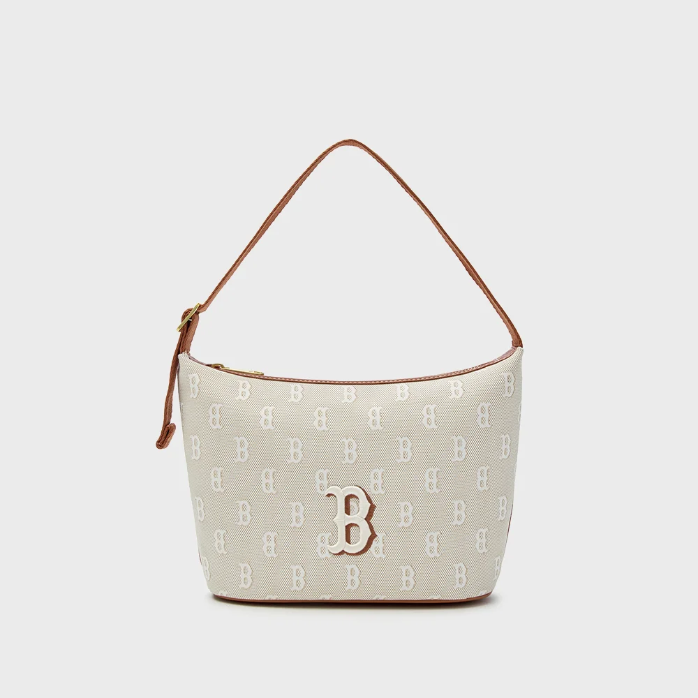 經典 Monogram 提花 Hobo Bag BOS (L.Beige)