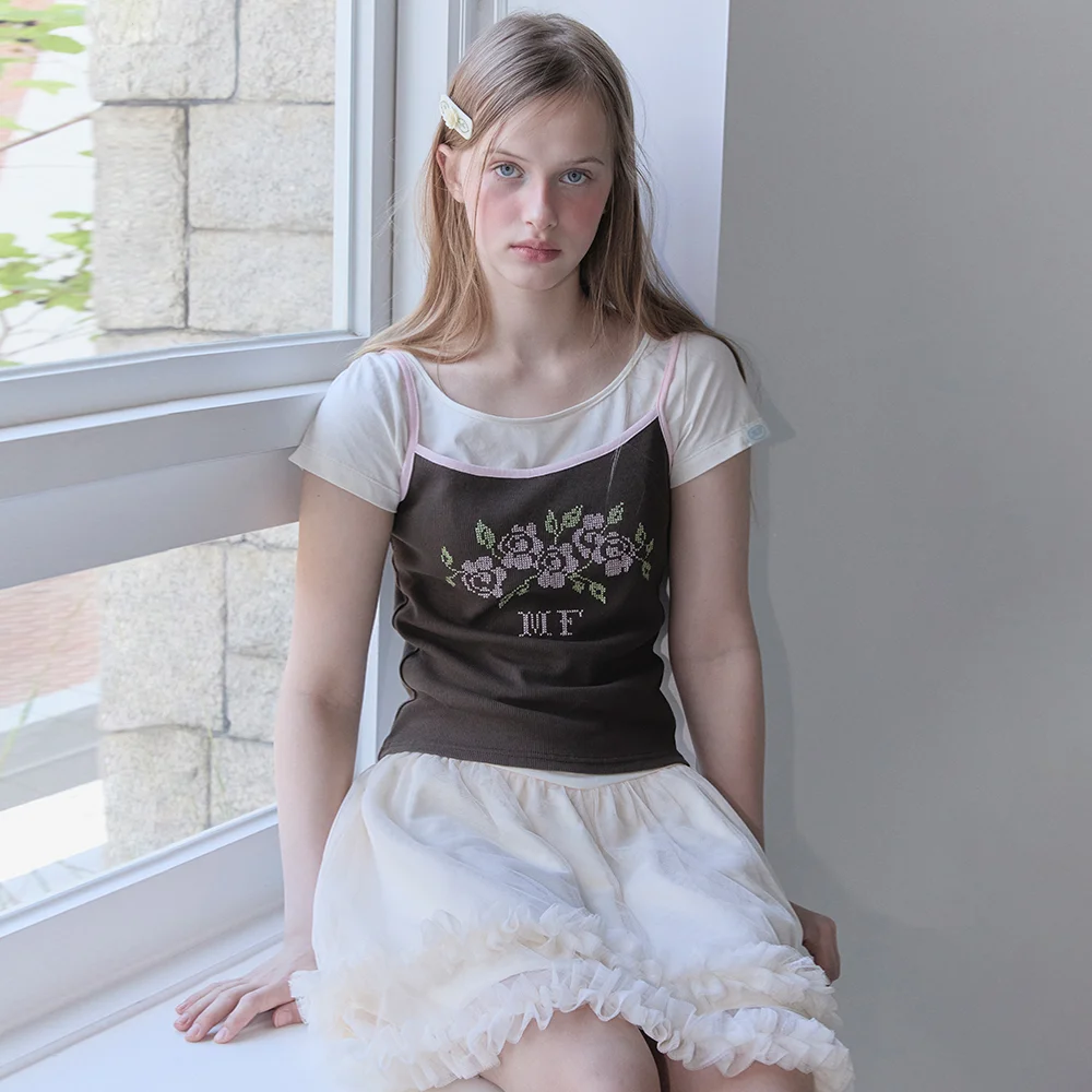 BOAT SHIRRING T-SHIRT (CREAM)