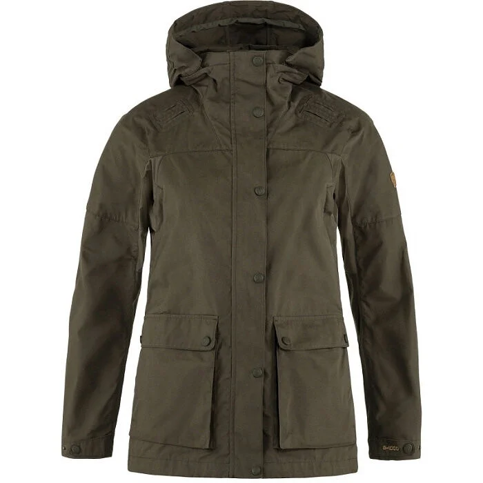 Fjällräven 女裝 森林綠 混合 外套 (86372)