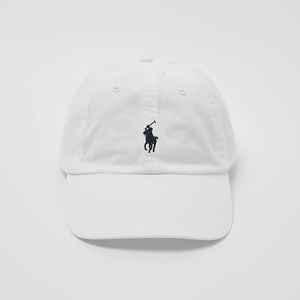 純棉 休閒卡其 棒球 帽 (WHITE)